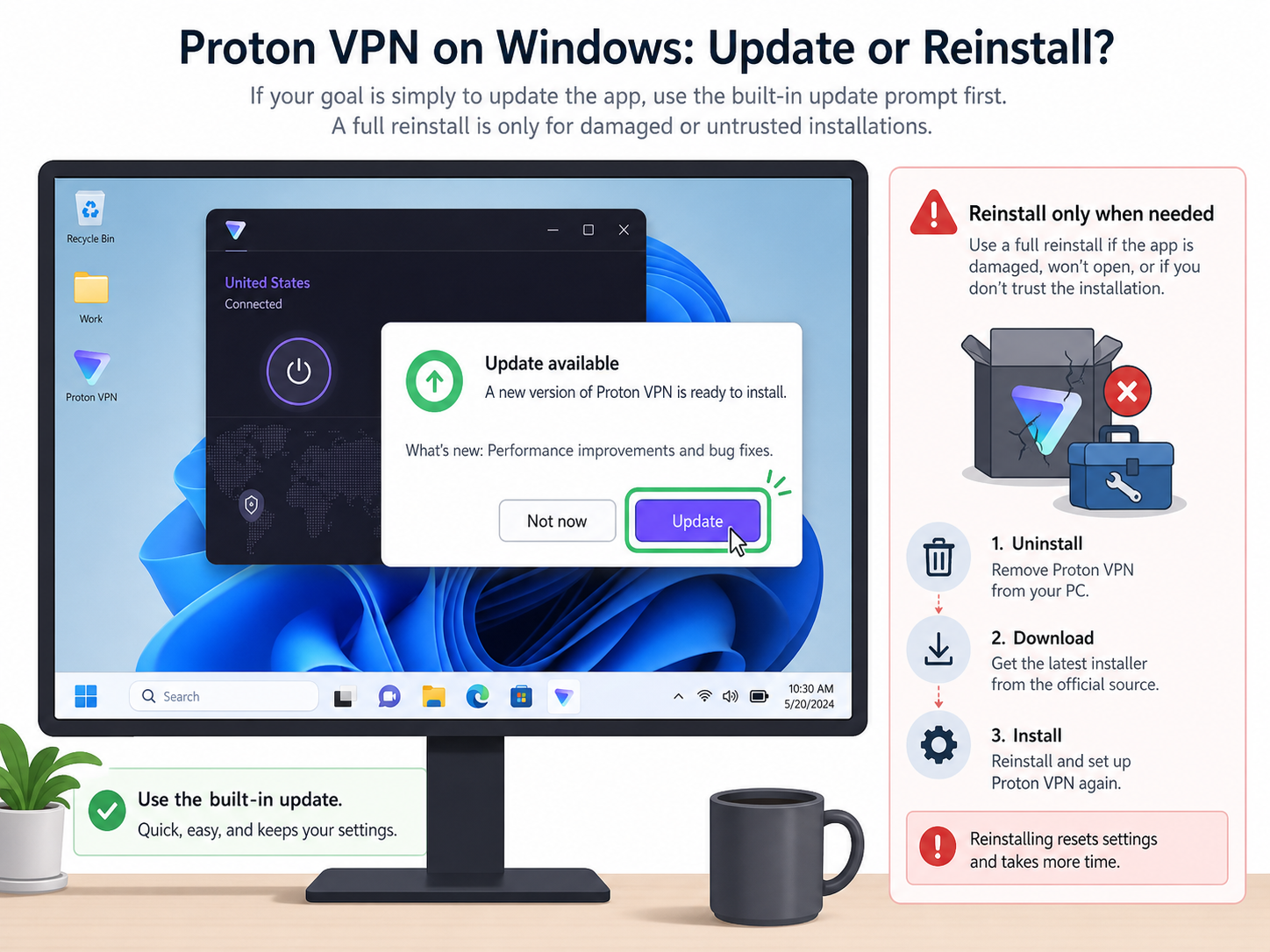 How Do You Complete a Safe Proton VPN Download on a Windows PC?
